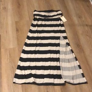 Billabong striped maxi skirt
